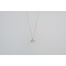 Ασημένιο κολιέ καρδιά με ζιργκόν